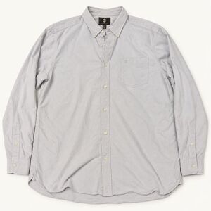 Timberland Men's XL/TG Regular Fit Button Down Shirt Gray 100% Cotton